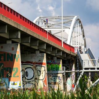 The "Graffiti Bridge" in Amsterdam.