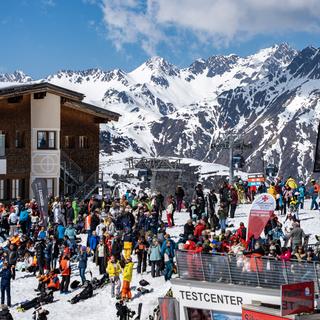 Idalp at Ischgl; despite being early April already, the snow quality above 2300m is surprisingly good.