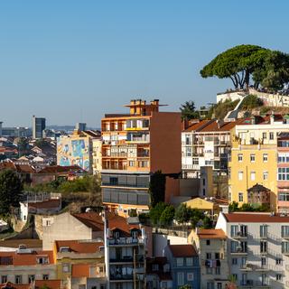 View from the Miradouro Da Graca in Lisbon.