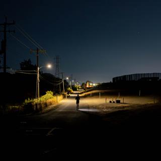 Midnight at shoreline park in Mountain View.